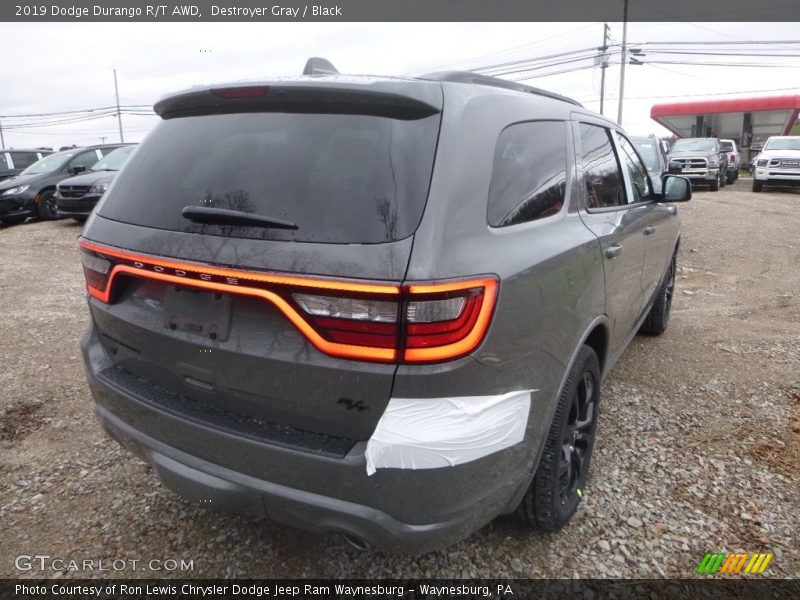 Destroyer Gray / Black 2019 Dodge Durango R/T AWD