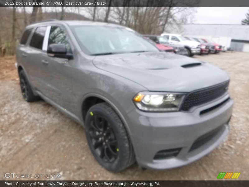 Destroyer Gray / Black 2019 Dodge Durango R/T AWD