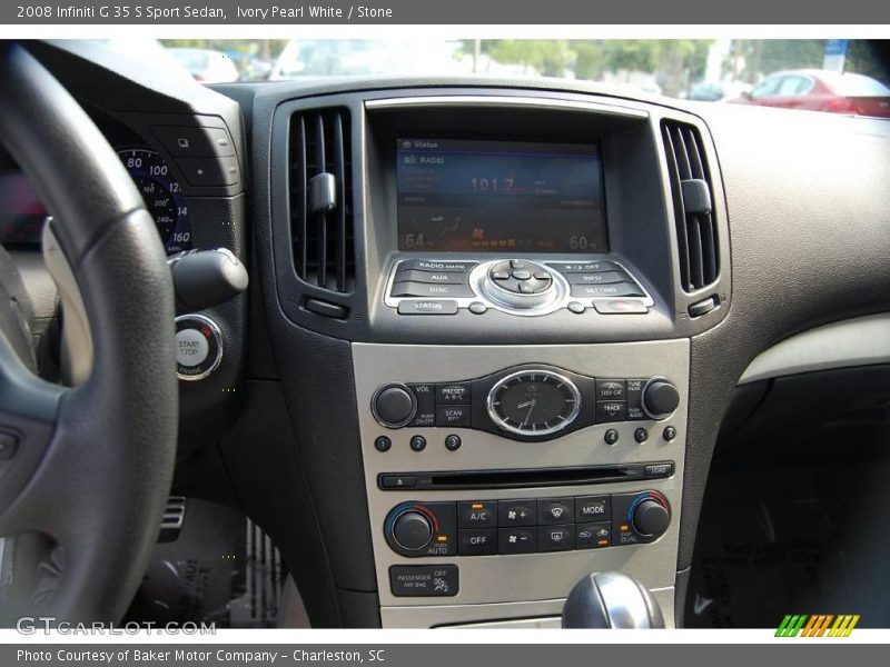 Ivory Pearl White / Stone 2008 Infiniti G 35 S Sport Sedan
