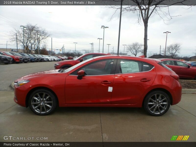 Soul Red Metallic / Black 2018 Mazda MAZDA3 Touring 5 Door