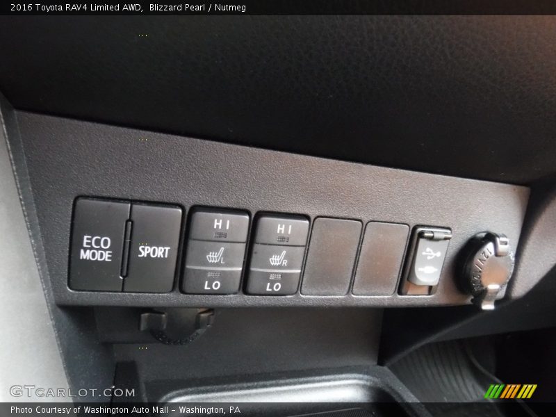 Blizzard Pearl / Nutmeg 2016 Toyota RAV4 Limited AWD