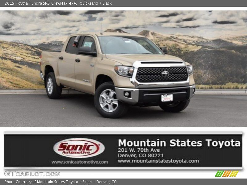 Quicksand / Black 2019 Toyota Tundra SR5 CrewMax 4x4
