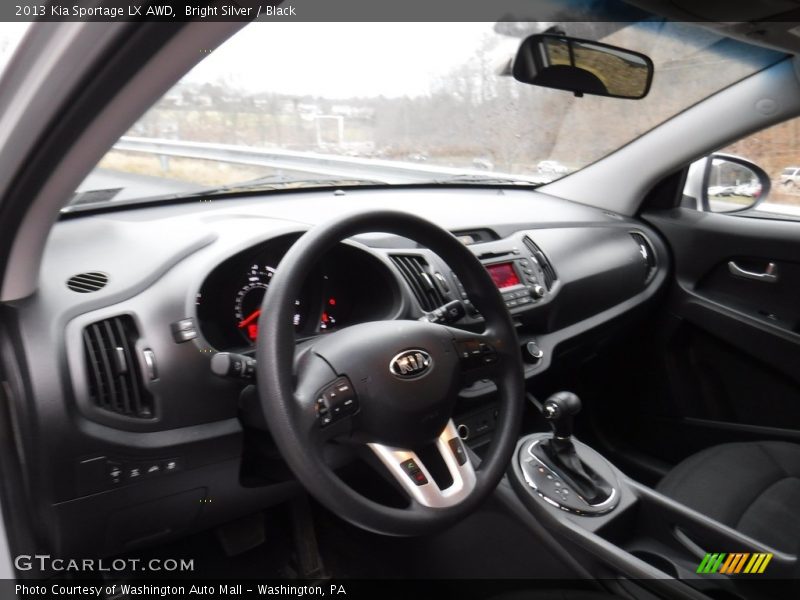 Bright Silver / Black 2013 Kia Sportage LX AWD