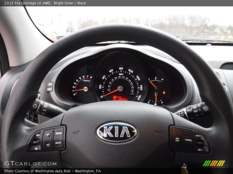 Bright Silver / Black 2013 Kia Sportage LX AWD