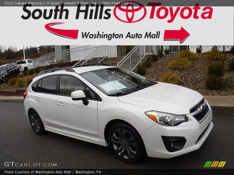 Satin White Pearl / Ivory 2013 Subaru Impreza 2.0i Sport Premium 5 Door