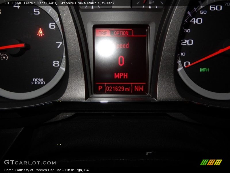 Graphite Gray Metallic / Jet Black 2017 GMC Terrain Denali AWD