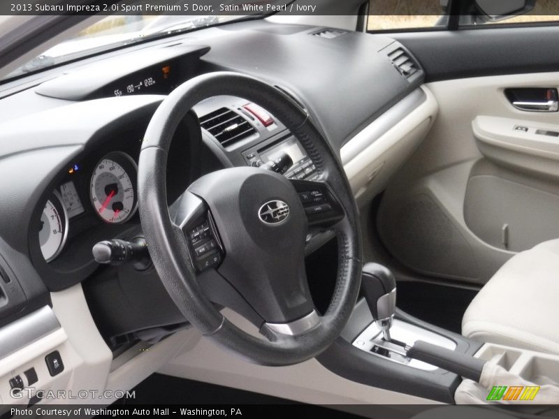 Satin White Pearl / Ivory 2013 Subaru Impreza 2.0i Sport Premium 5 Door
