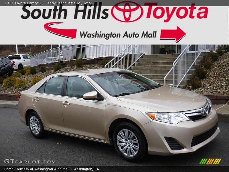 Sandy Beach Metallic / Ivory 2012 Toyota Camry LE