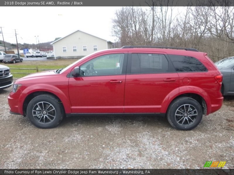 Redline / Black 2018 Dodge Journey SE AWD