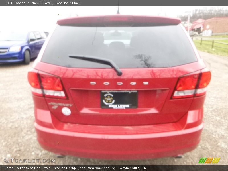 Redline / Black 2018 Dodge Journey SE AWD
