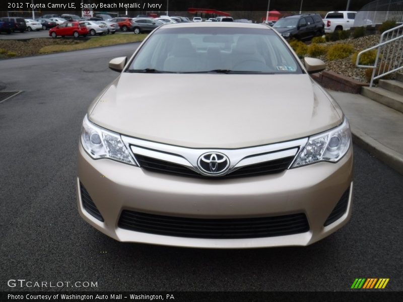 Sandy Beach Metallic / Ivory 2012 Toyota Camry LE