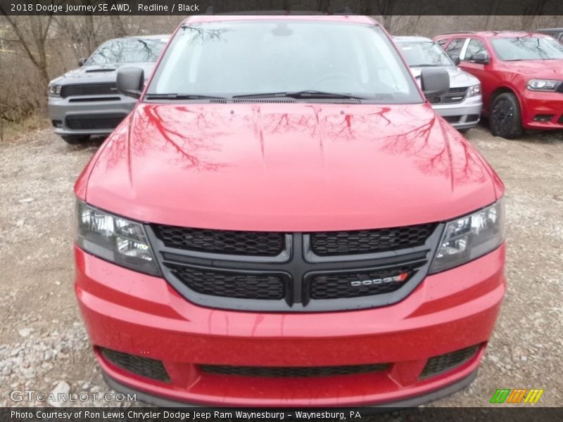 Redline / Black 2018 Dodge Journey SE AWD