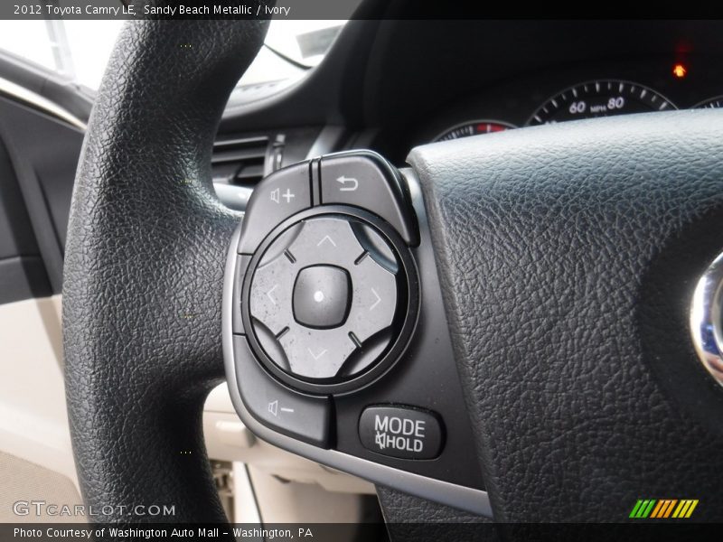 Sandy Beach Metallic / Ivory 2012 Toyota Camry LE