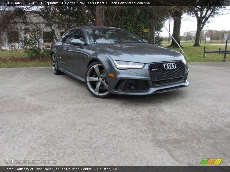 Daytona Gray Pearl Effect / Black Perforated Valcona 2016 Audi RS 7 4.0 TFSI quattro