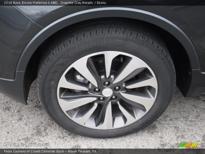 Graphite Gray Metallic / Ebony 2018 Buick Encore Preferred II AWD