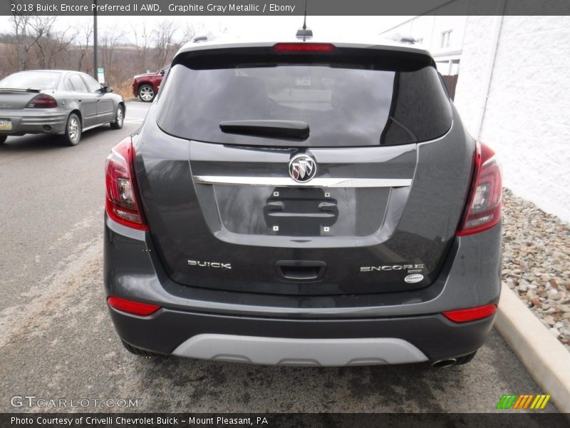 Graphite Gray Metallic / Ebony 2018 Buick Encore Preferred II AWD