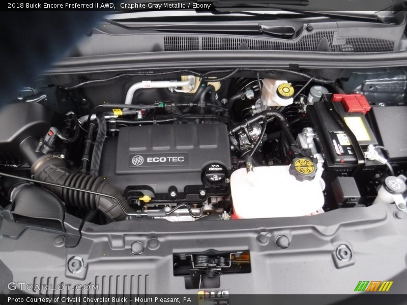 Graphite Gray Metallic / Ebony 2018 Buick Encore Preferred II AWD