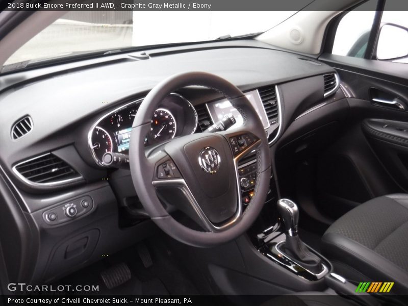 Graphite Gray Metallic / Ebony 2018 Buick Encore Preferred II AWD