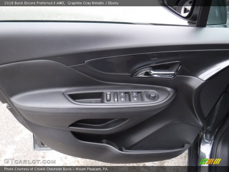 Graphite Gray Metallic / Ebony 2018 Buick Encore Preferred II AWD