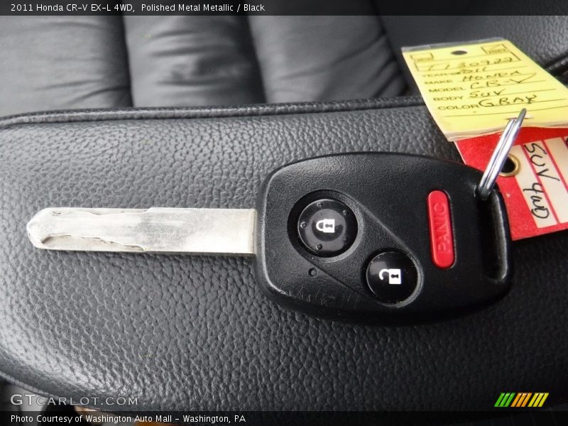 Polished Metal Metallic / Black 2011 Honda CR-V EX-L 4WD