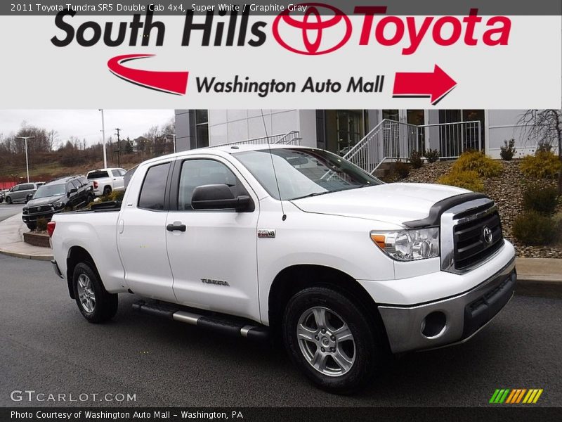 Super White / Graphite Gray 2011 Toyota Tundra SR5 Double Cab 4x4