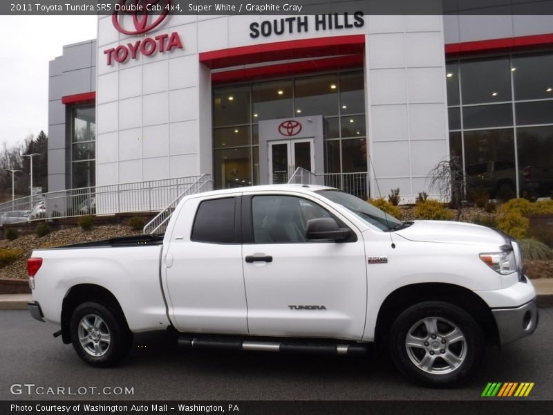 Super White / Graphite Gray 2011 Toyota Tundra SR5 Double Cab 4x4