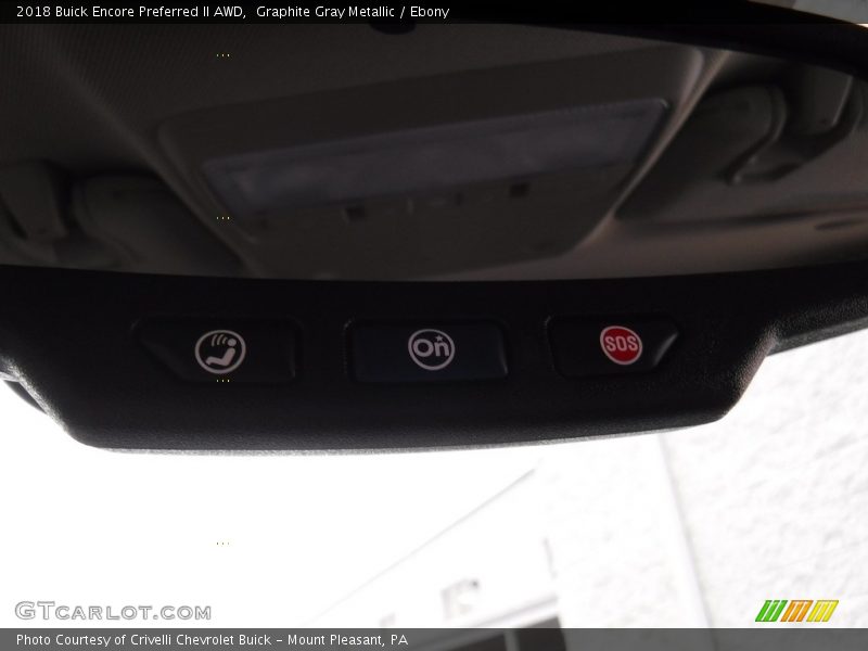 Graphite Gray Metallic / Ebony 2018 Buick Encore Preferred II AWD