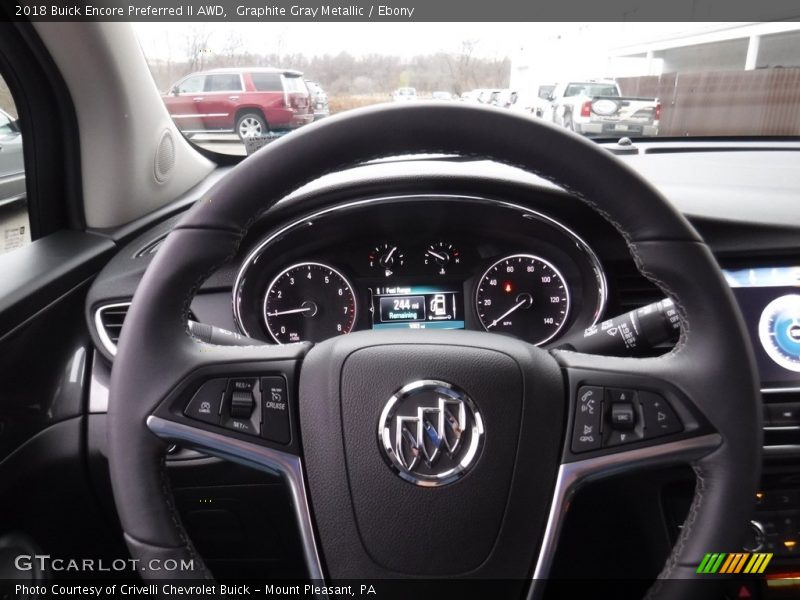 Graphite Gray Metallic / Ebony 2018 Buick Encore Preferred II AWD