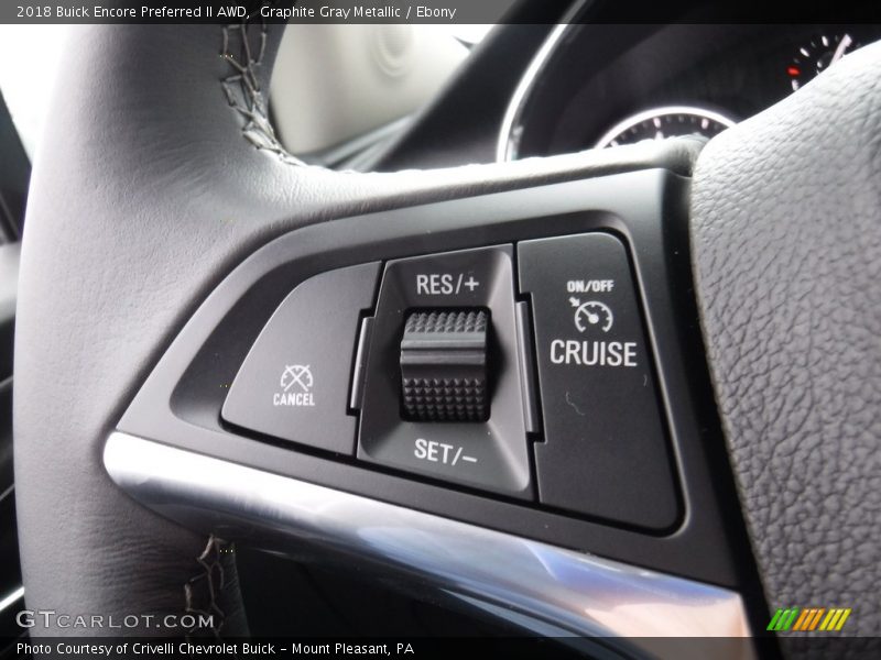Graphite Gray Metallic / Ebony 2018 Buick Encore Preferred II AWD