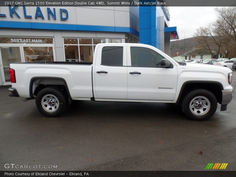 Summit White / Dark Ash/Jet Black 2017 GMC Sierra 1500 Elevation Edition Double Cab 4WD