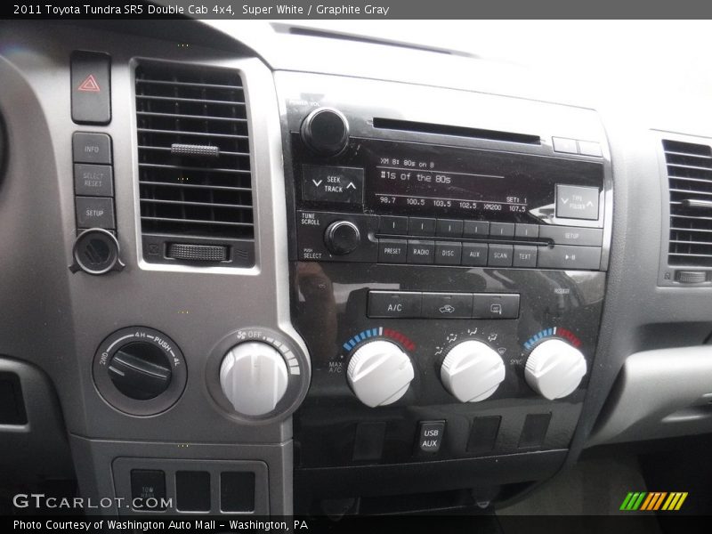 Super White / Graphite Gray 2011 Toyota Tundra SR5 Double Cab 4x4