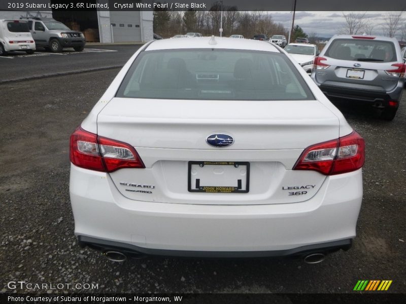 Crystal White Pearl / Slate Black 2019 Subaru Legacy 3.6R Limited