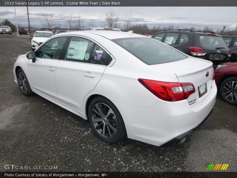 Crystal White Pearl / Slate Black 2019 Subaru Legacy 3.6R Limited