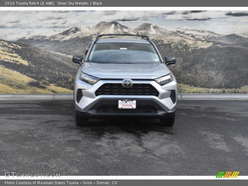 Silver Sky Metallic / Black 2019 Toyota RAV4 LE AWD