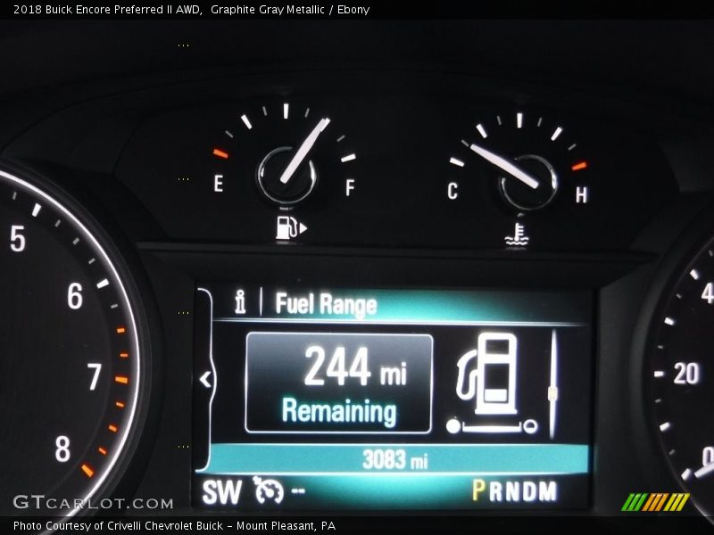 Graphite Gray Metallic / Ebony 2018 Buick Encore Preferred II AWD