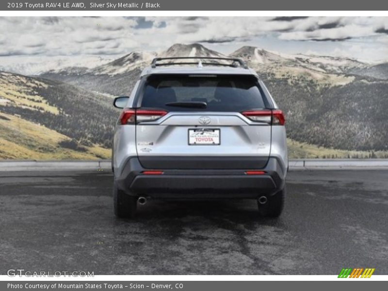 Silver Sky Metallic / Black 2019 Toyota RAV4 LE AWD