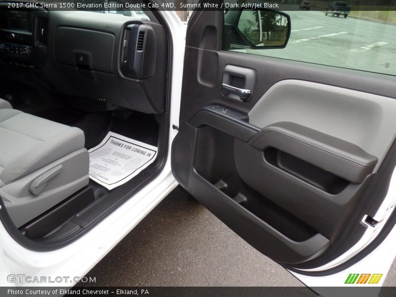 Summit White / Dark Ash/Jet Black 2017 GMC Sierra 1500 Elevation Edition Double Cab 4WD