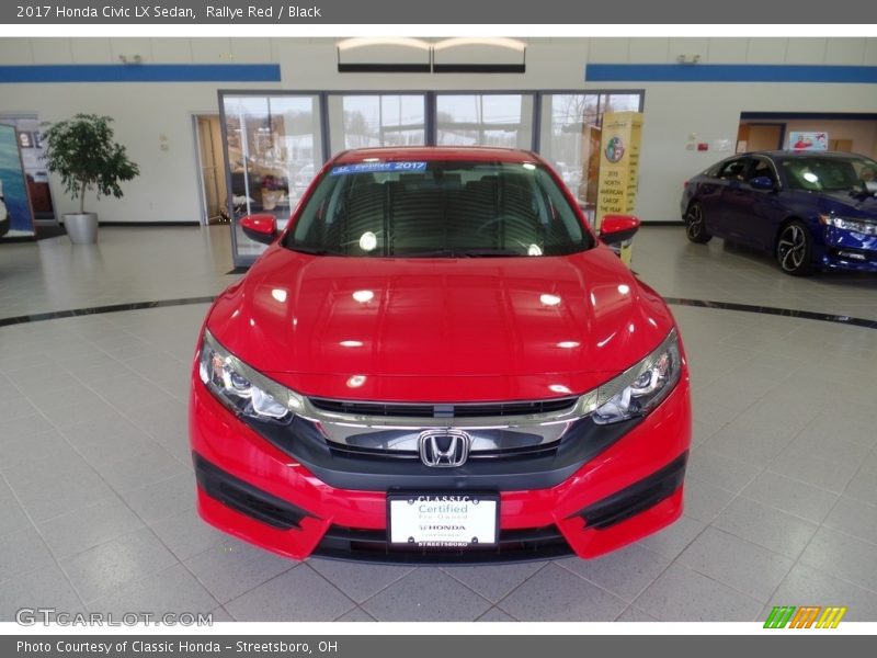 Rallye Red / Black 2017 Honda Civic LX Sedan