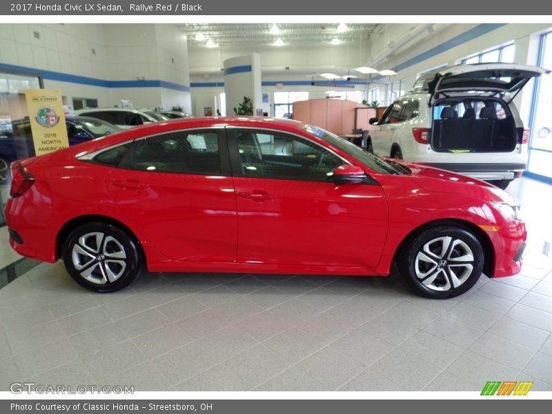 Rallye Red / Black 2017 Honda Civic LX Sedan