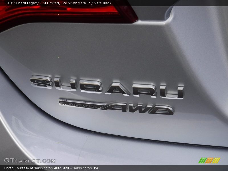Ice Silver Metallic / Slate Black 2016 Subaru Legacy 2.5i Limited