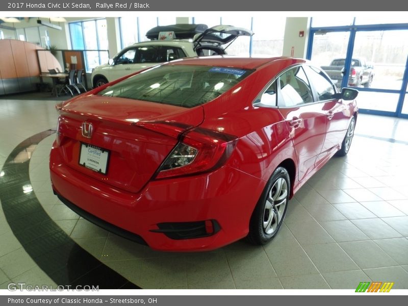 Rallye Red / Black 2017 Honda Civic LX Sedan