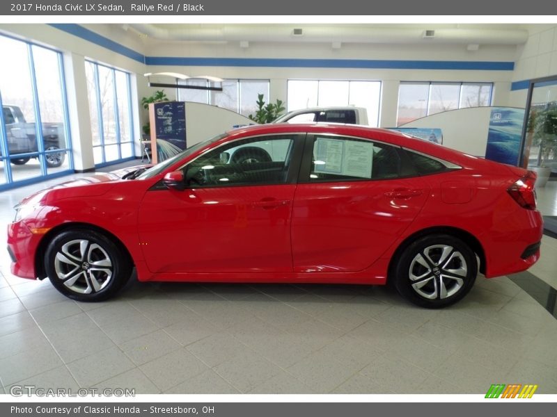 Rallye Red / Black 2017 Honda Civic LX Sedan
