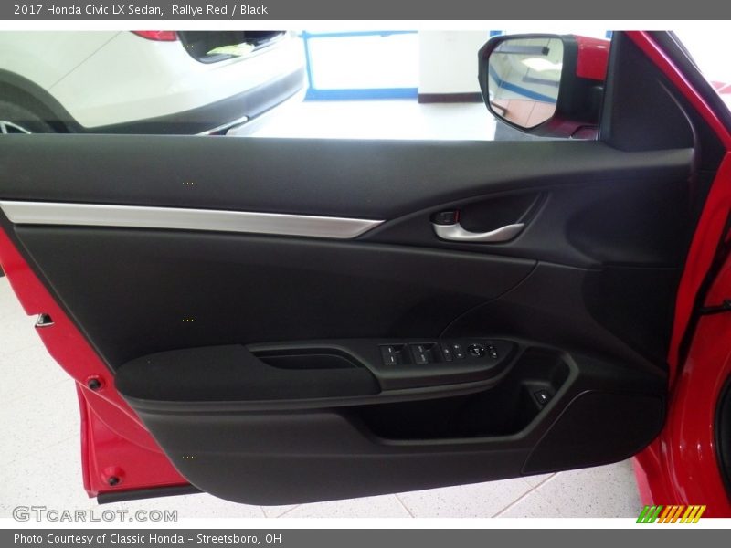 Rallye Red / Black 2017 Honda Civic LX Sedan