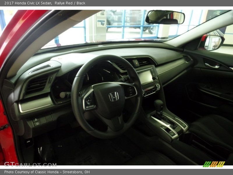 Rallye Red / Black 2017 Honda Civic LX Sedan