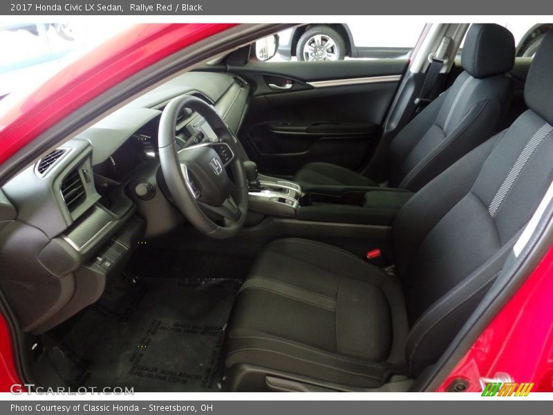 Rallye Red / Black 2017 Honda Civic LX Sedan