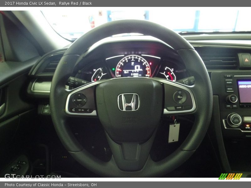 Rallye Red / Black 2017 Honda Civic LX Sedan