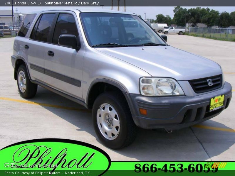 Satin Silver Metallic / Dark Gray 2001 Honda CR-V LX