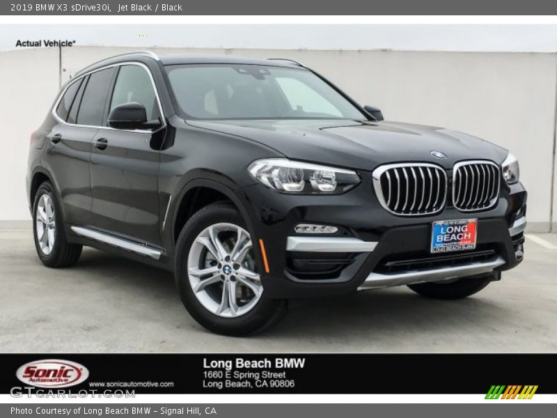 Jet Black / Black 2019 BMW X3 sDrive30i