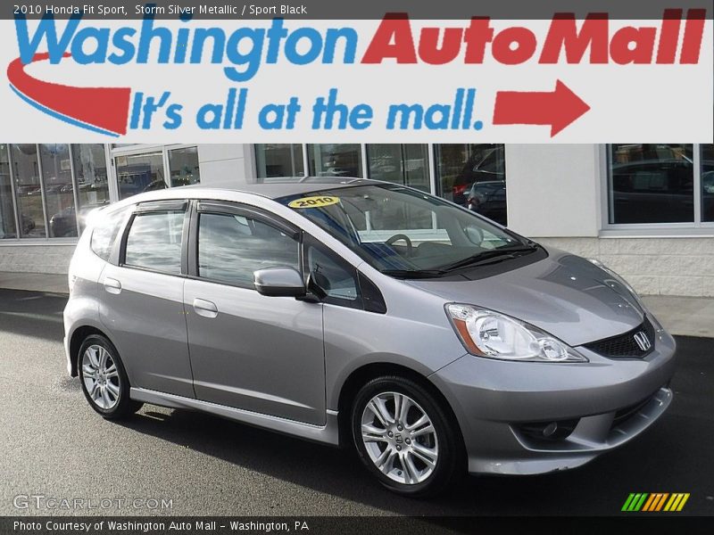 Storm Silver Metallic / Sport Black 2010 Honda Fit Sport