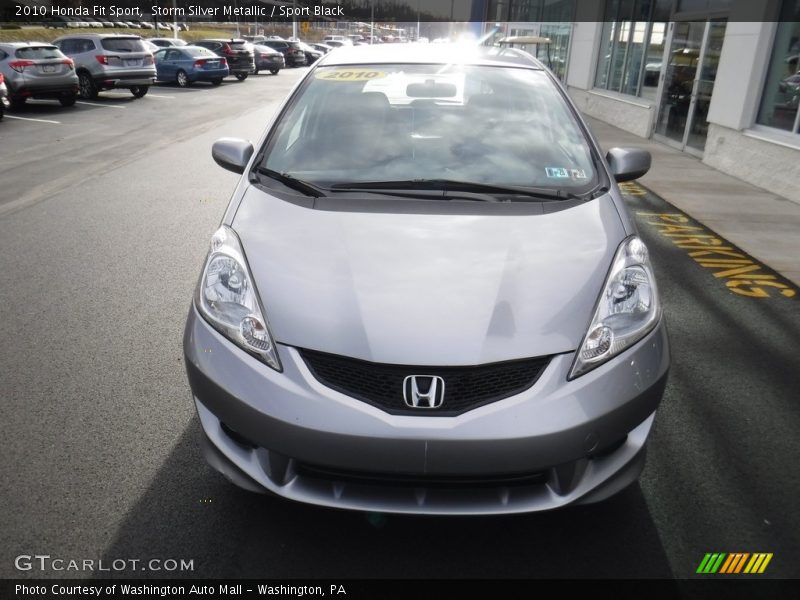 Storm Silver Metallic / Sport Black 2010 Honda Fit Sport